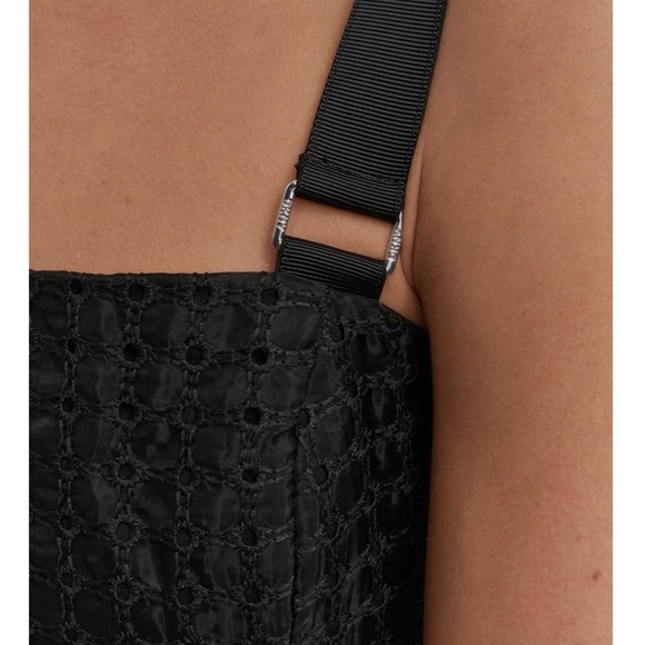 NWT DKNY MIXED MEDIA ORGANZA EYELET DRESS - Picture 14 of 14